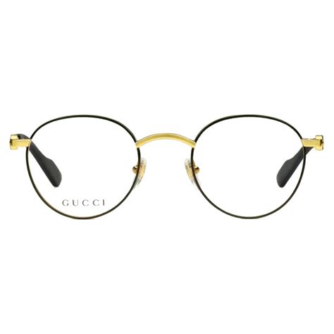 gold rim gucci glasses|Gucci gold frame eyeglasses.